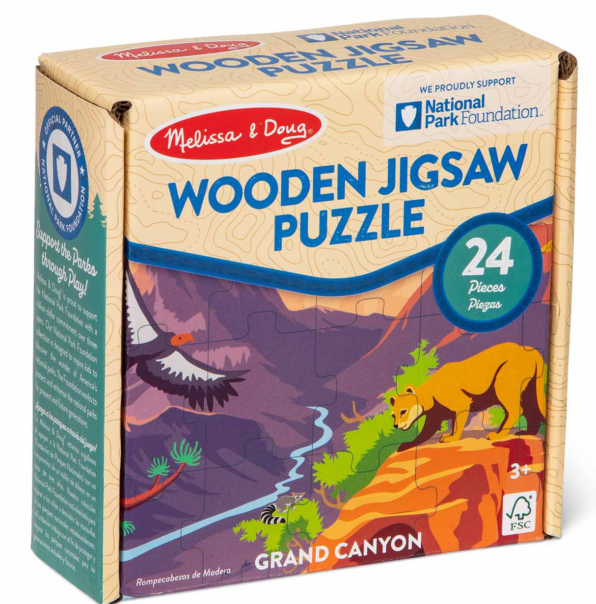 24 pc Grand Canyon Wooden Jigsaw