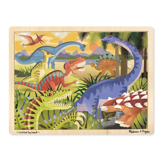 24 pc Dinosaur Wooden Puzzle
