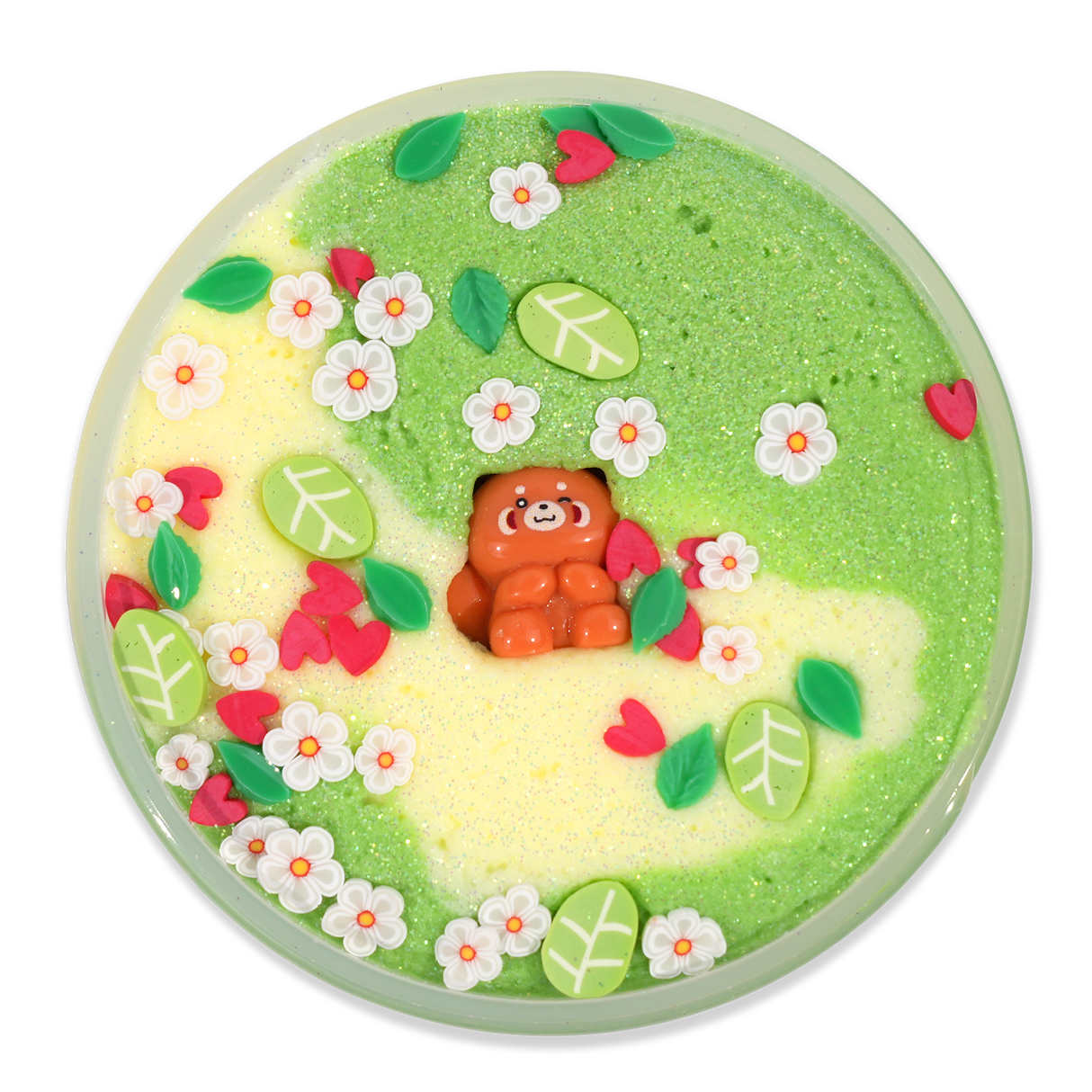 Red Panda Forest Cloud Dough Slime