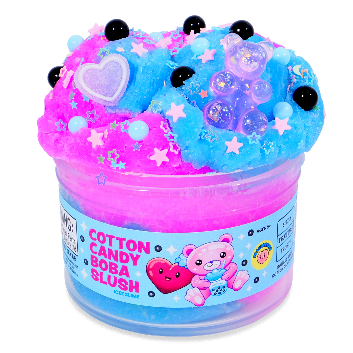 Cotton Candy Boba Slush Icee Slime