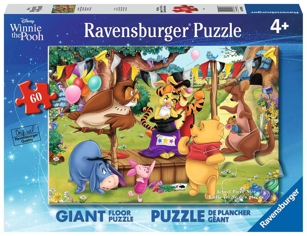 60 pc Winnie the Pooh Magic Show Floor Puzzle