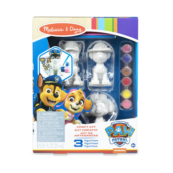 Paw Patrol 3 Pup Figurines Paint Your Own