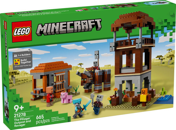 Lego Minecraft: The Pillager Outpost and Ravager