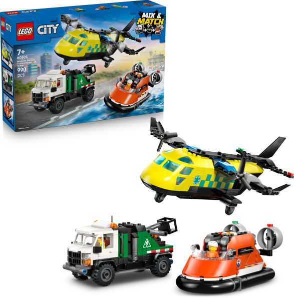Lego City Airplane, Service Truck & Hovercraft Remix