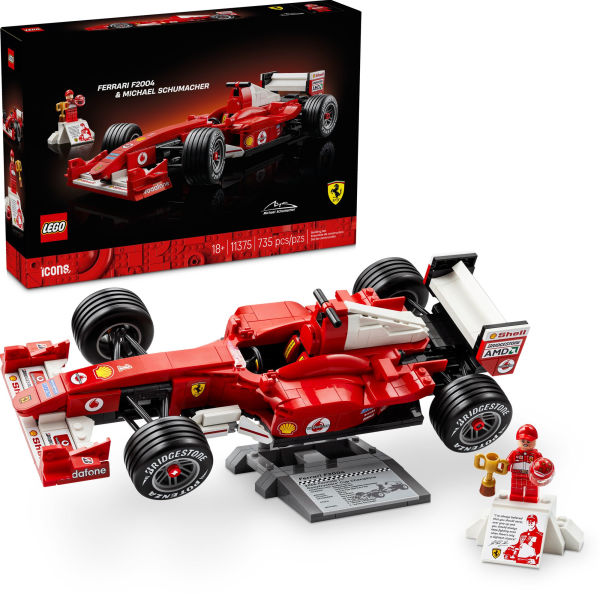 Lego ICONS Ferrari F2004 & Michael Schumacher