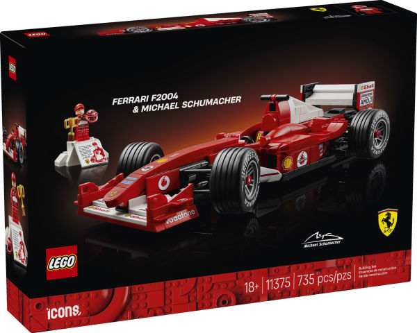 Lego ICONS Ferrari F2004 & Michael Schumacher