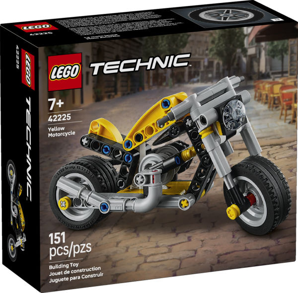 Lego Technic Yellow Motorcycle