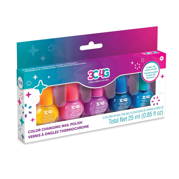 Color Changing Nail Polish 5 pk