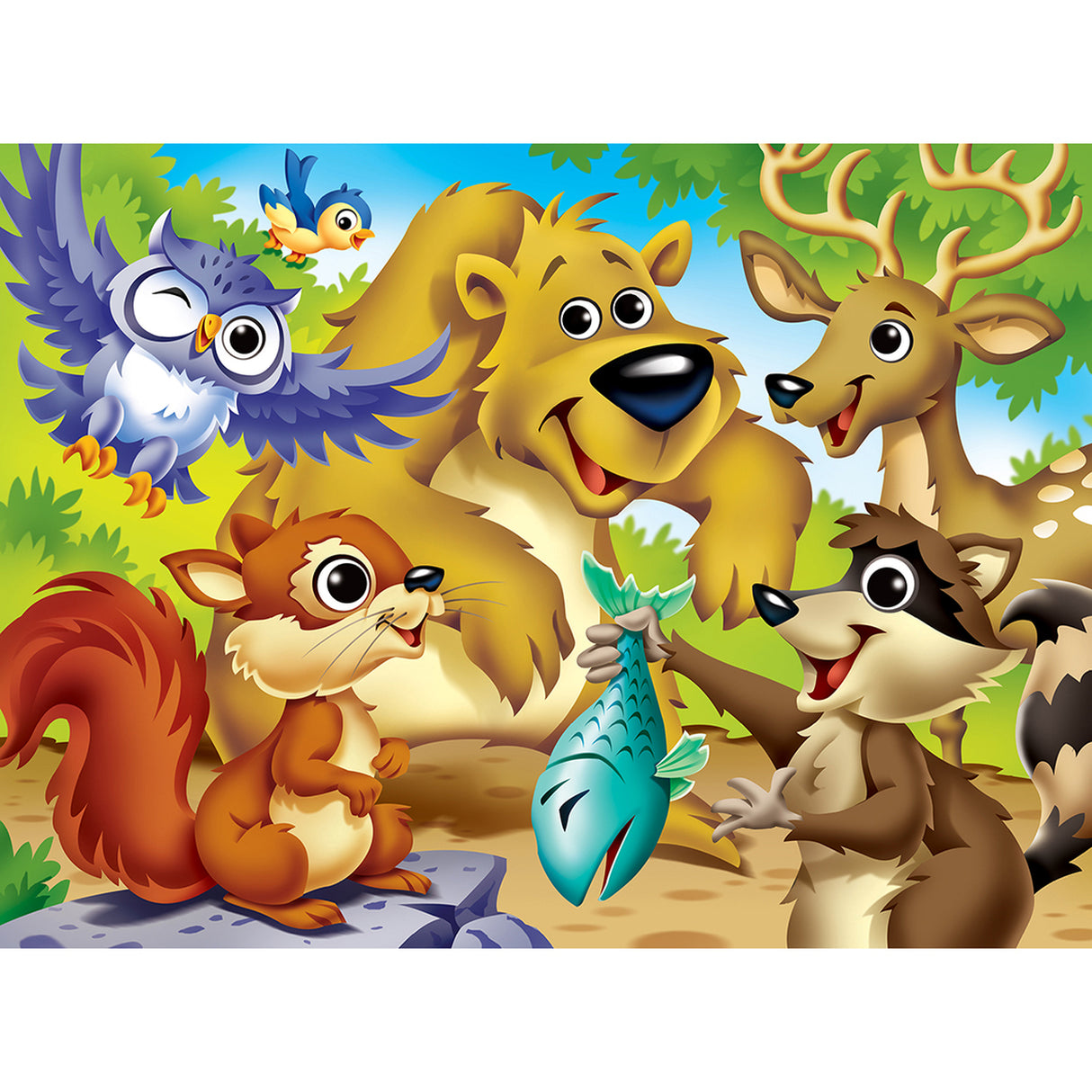 48 pc Woodland Animals Googly Eyes