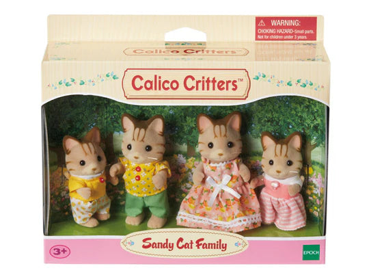 Calico Critters Striped Cat Family