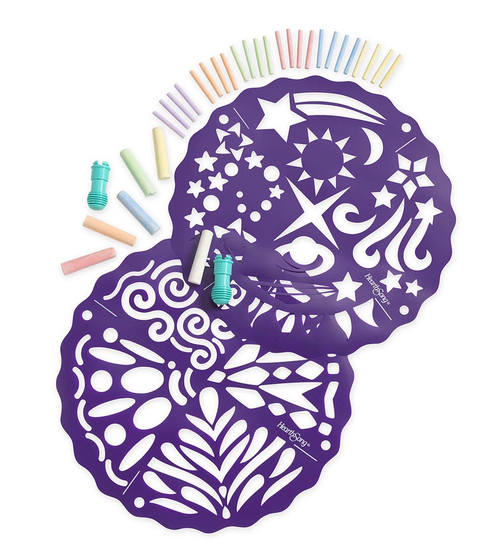 Stars and Geometry Mandala Chalk Scapes