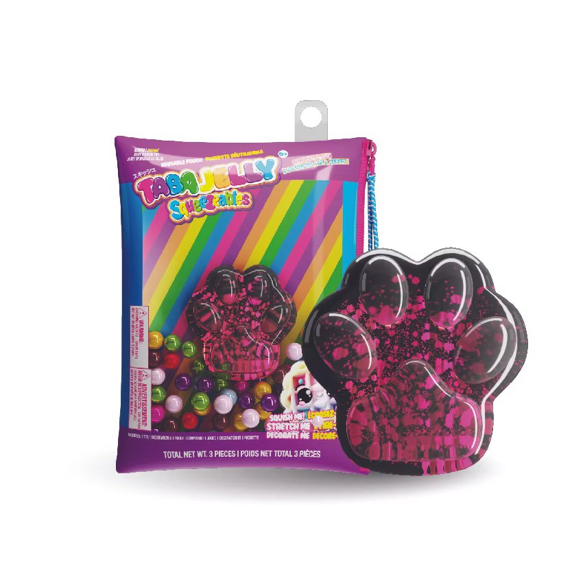 Tabe Jelly Squeezeables Just Right Black Paw Print