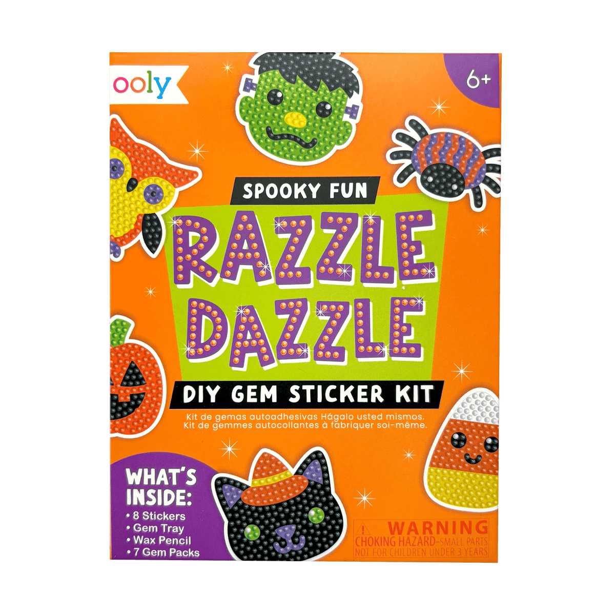 Mini Razzle Dazzle Gem Sticker Kit Spooky Fun