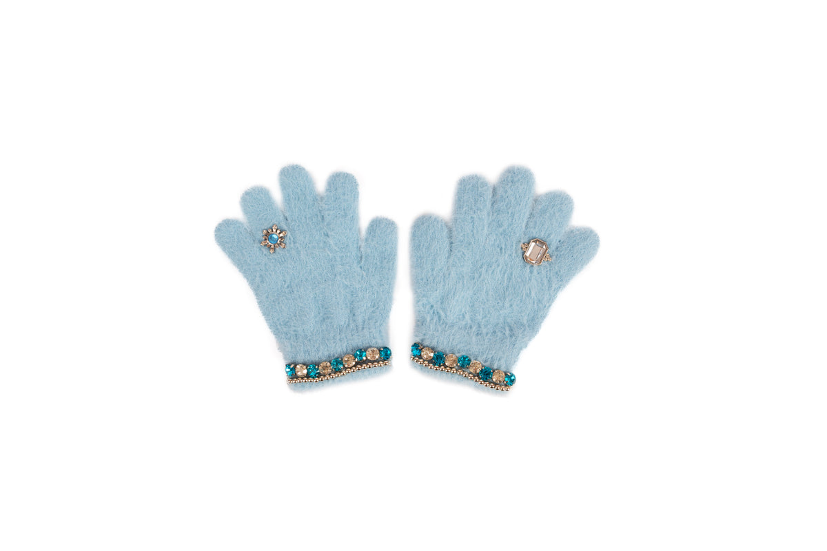 Boujee Bijou Gloves Light Blue