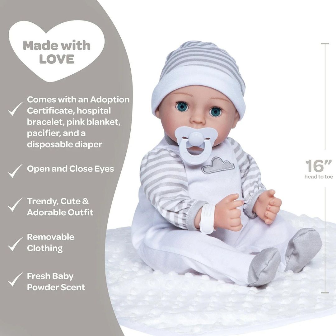 Adoption Baby Doll Beloved Bundle 16"