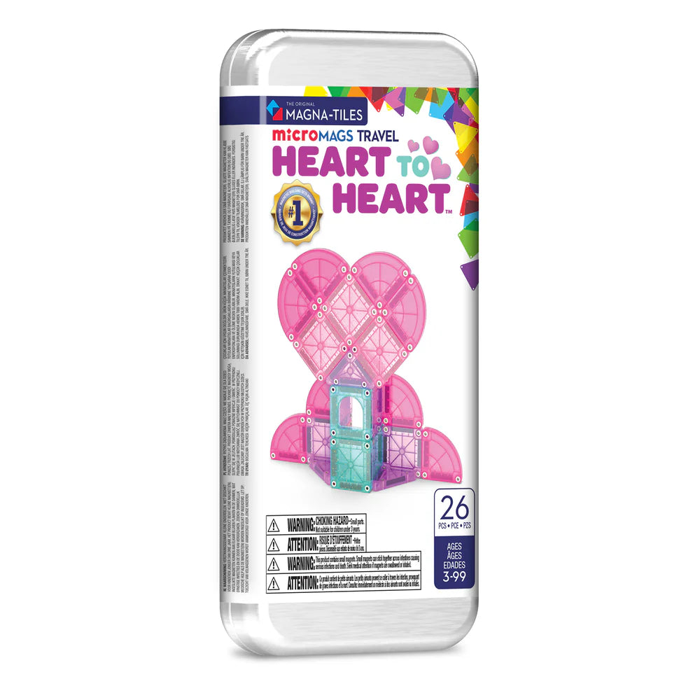 Magna Tiles Micro Mags Travel Heart to Heart