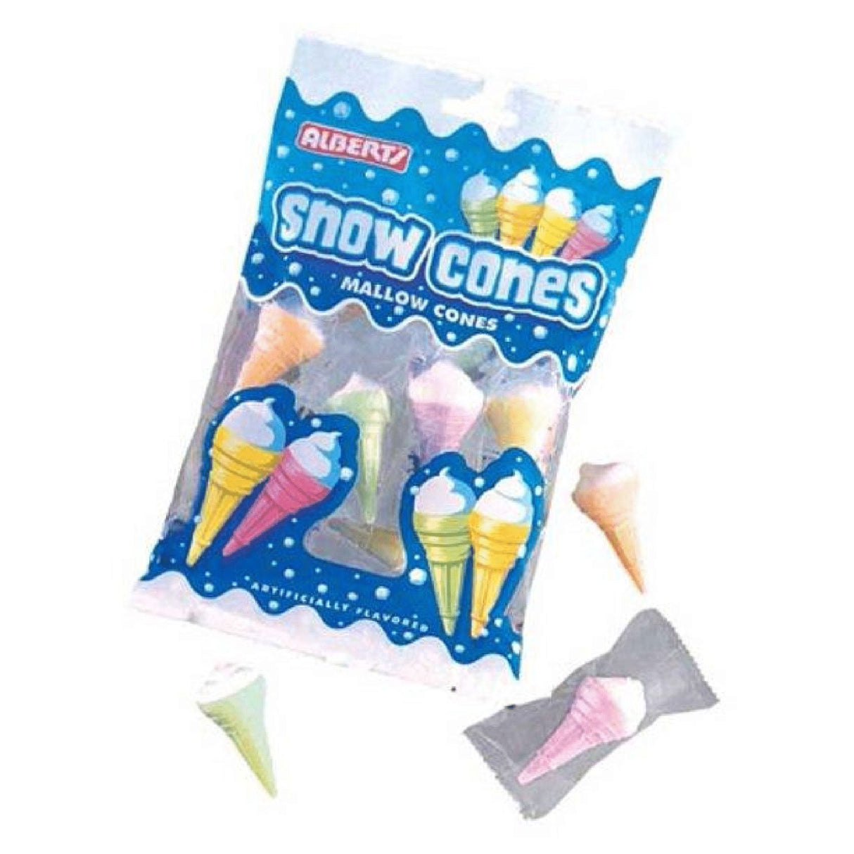 Snow Cone Marshmallow Cones