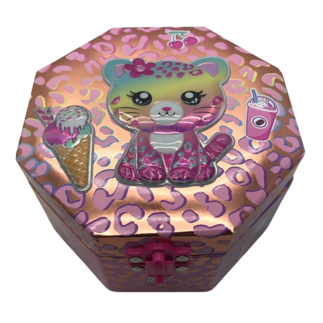 Musical Jewelry Box Leopard