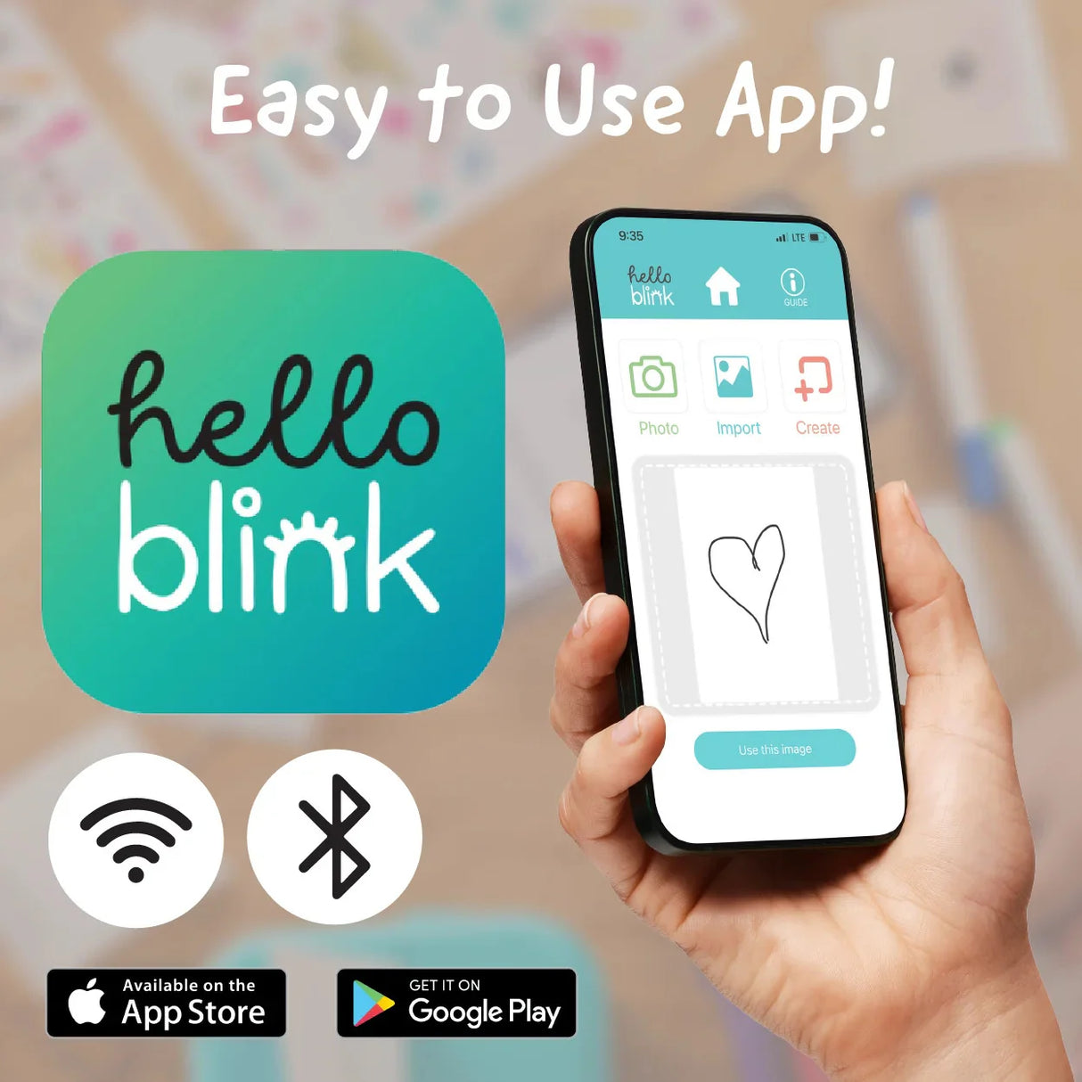 Hello Blink Sticker Maker