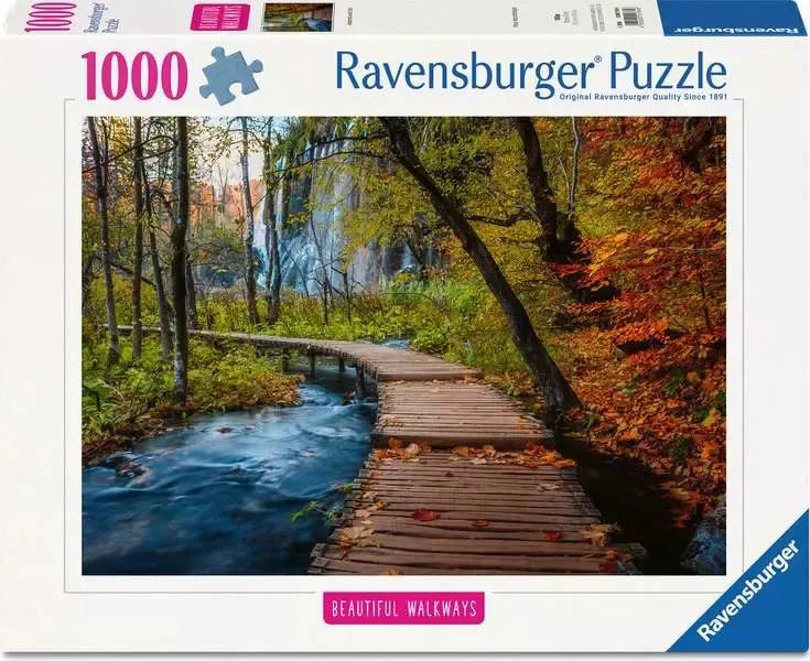1000 pc Autumnal Wood Trail Beautiful Walkways