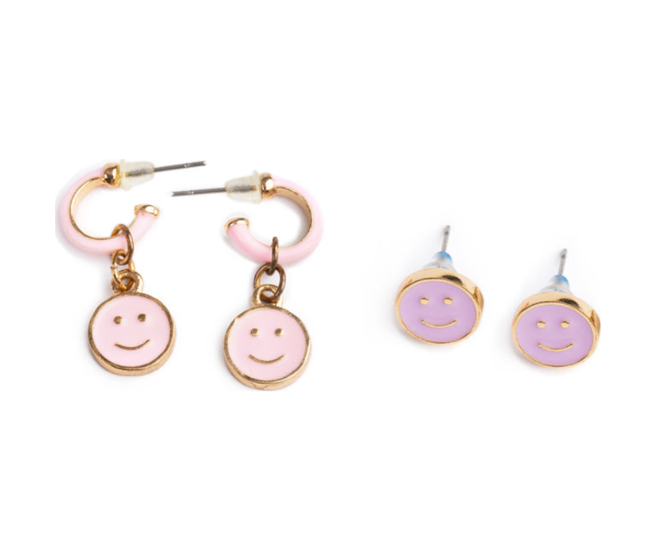 Boutique Chic All Smiles Earrings 2 Sets