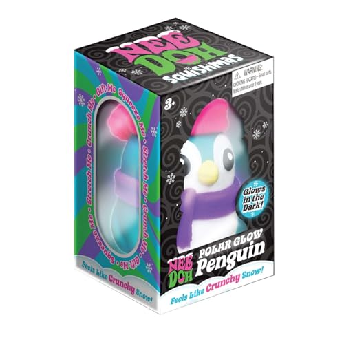 Nee Doh Polar Glow Penguin - One per order