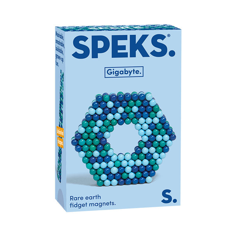 Speks 432 Fidget Magnets Pixel Gigabytle Blue