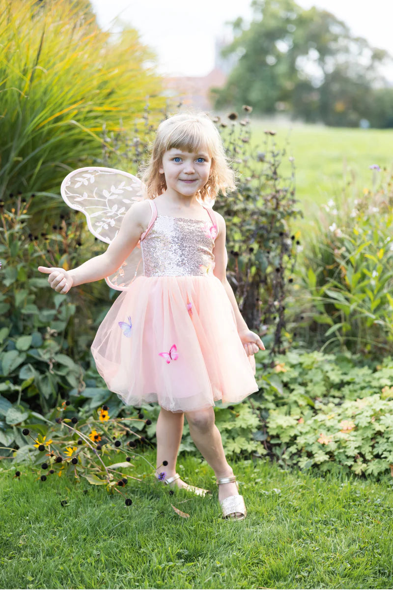 Butterfly Bliss Dress Peach Size 3-4