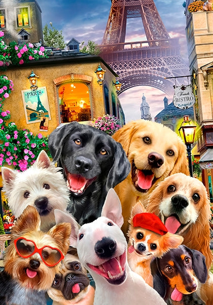 Wooden City 75 pc Puppies in Paris