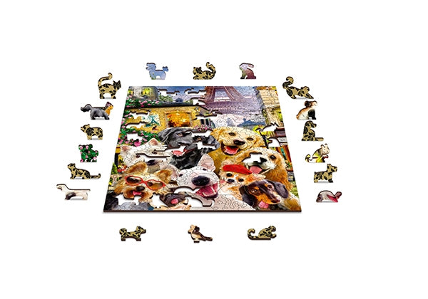 Wooden City 75 pc Puppies in Paris