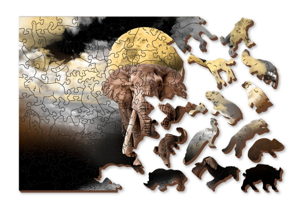 Wooden City 500 pc Elephant Dreams