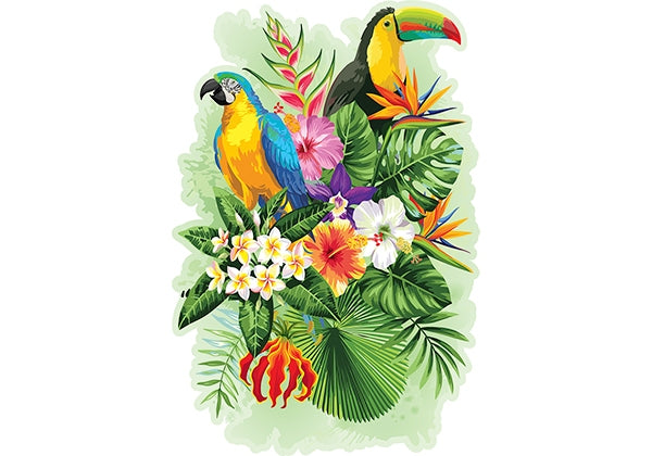 Wooden City 500 pc Tropical Birds