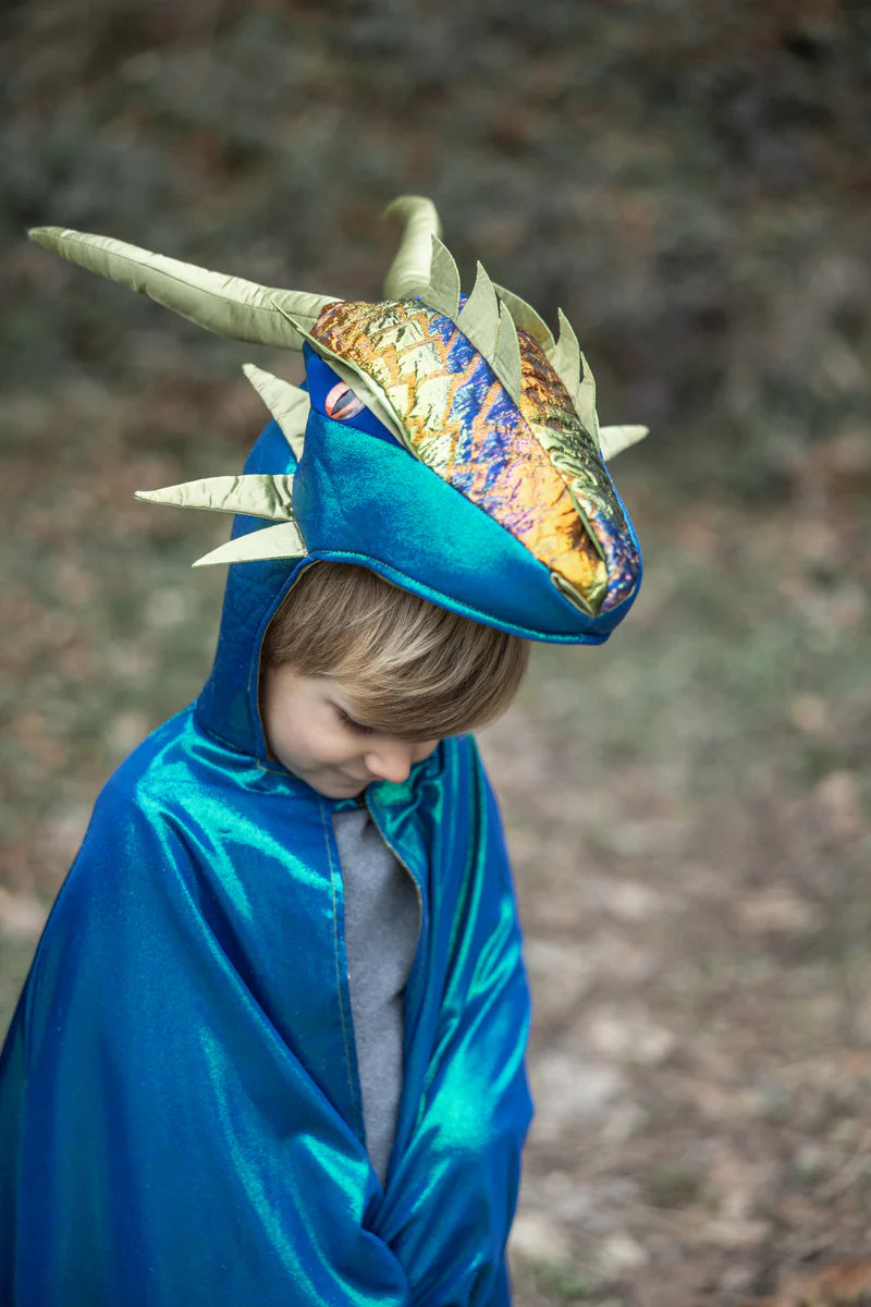 Emerald Metallic Dragon Cape Size 5-6