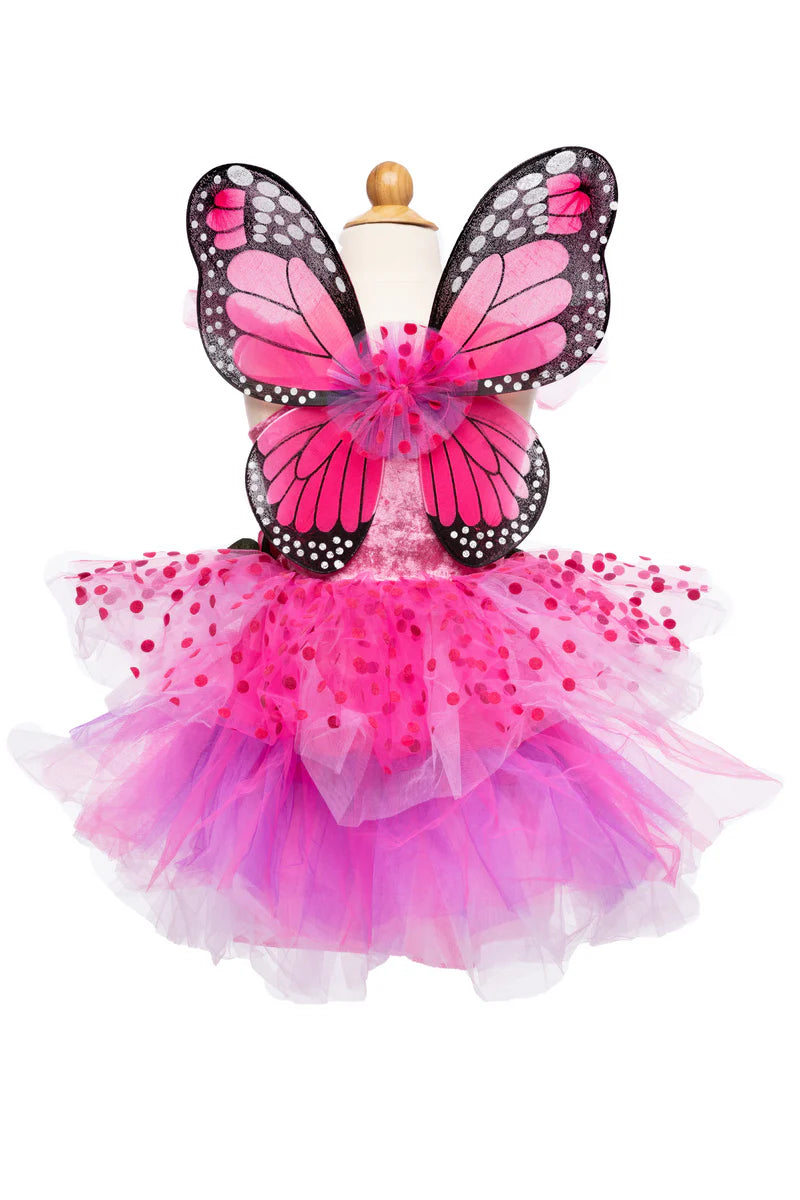 Fairy Blooms Deluxe Dress and Wings Hot Pink/Lilac Size 3-4