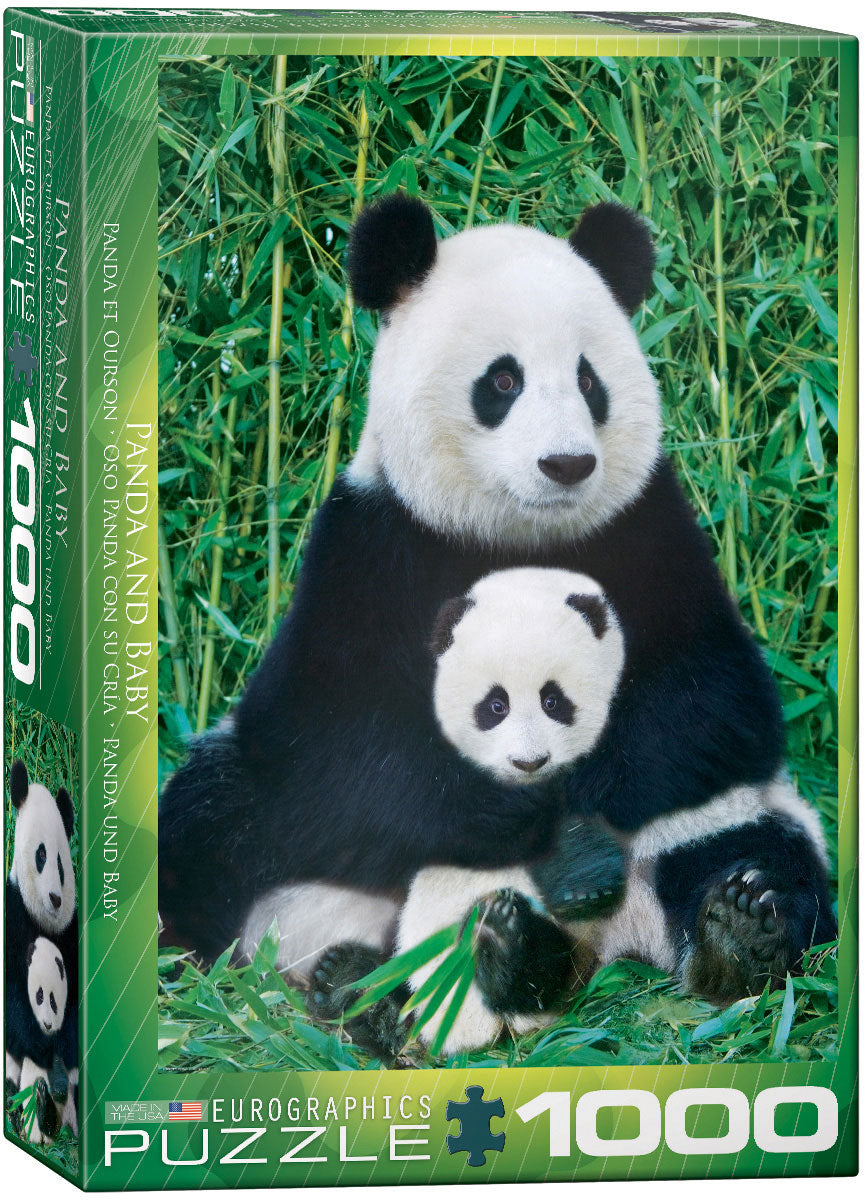 1000 piece Panda and Baby Puzzle
