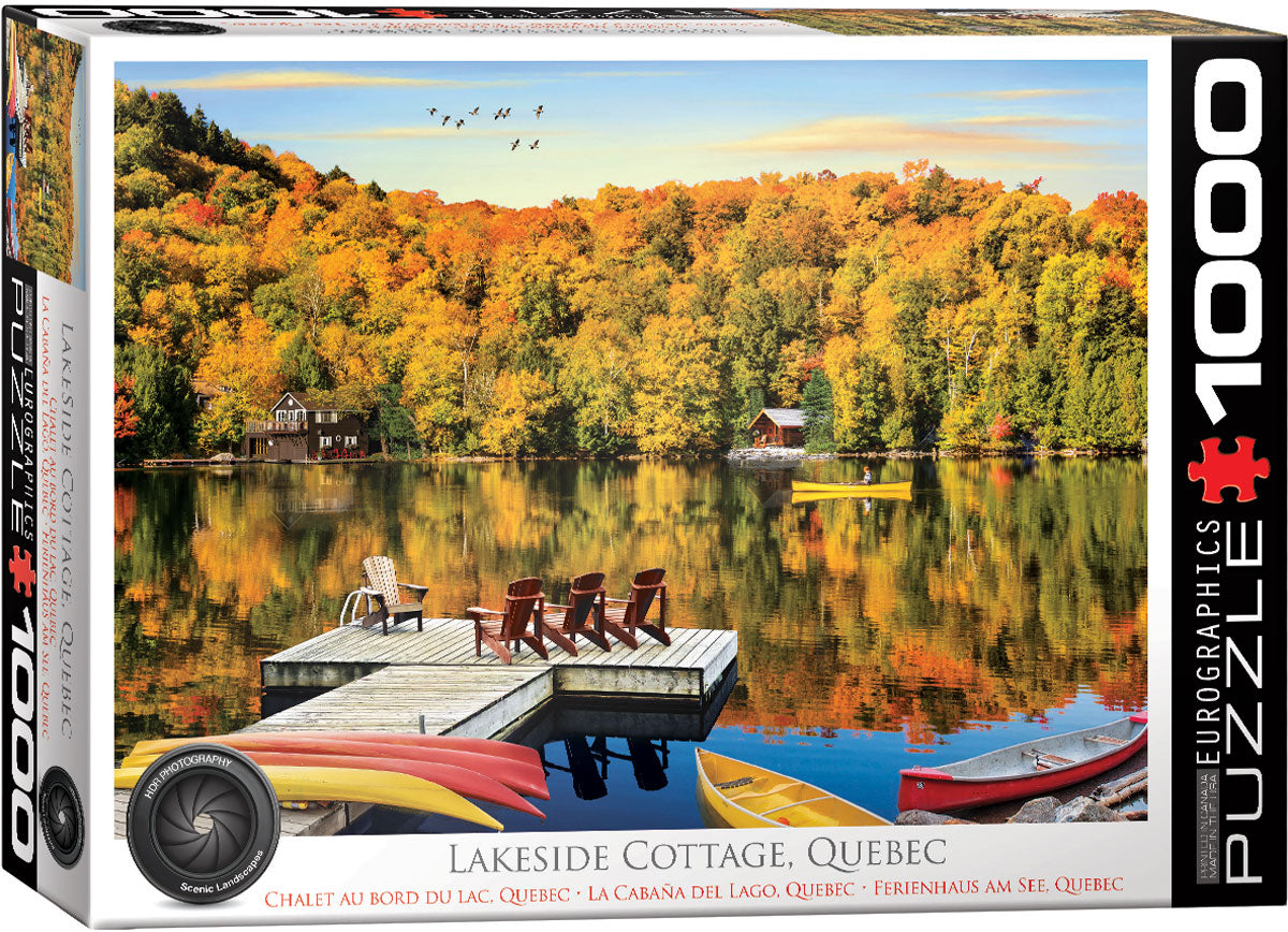 1000 pc Lakeside Cottage, Quebec