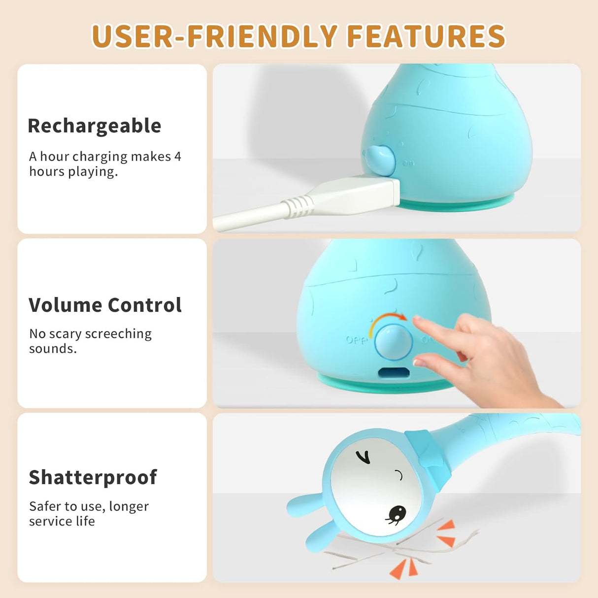 Smarty Bunny Rattle Blue