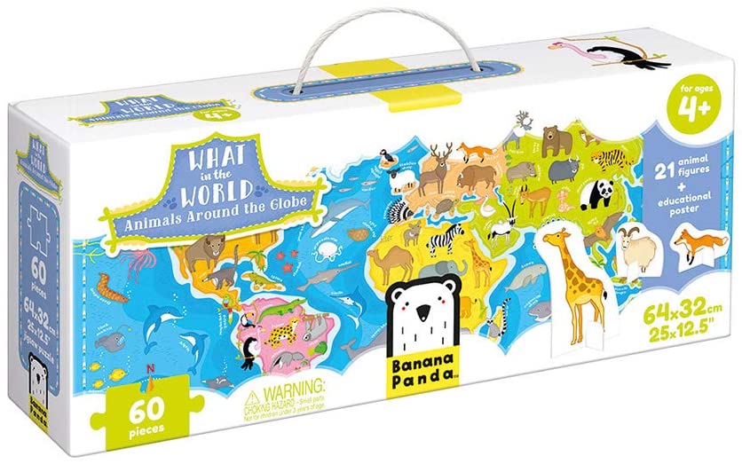 What in the World Animals Around the Globe 60 pc