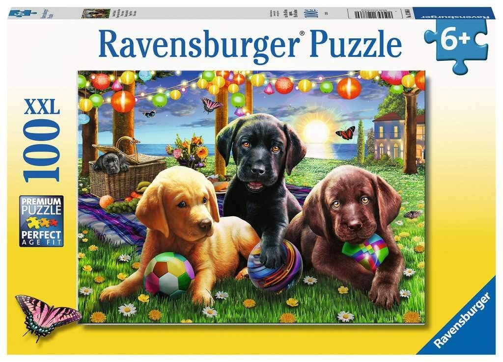 100 piece Puppy Picnic Puzzle