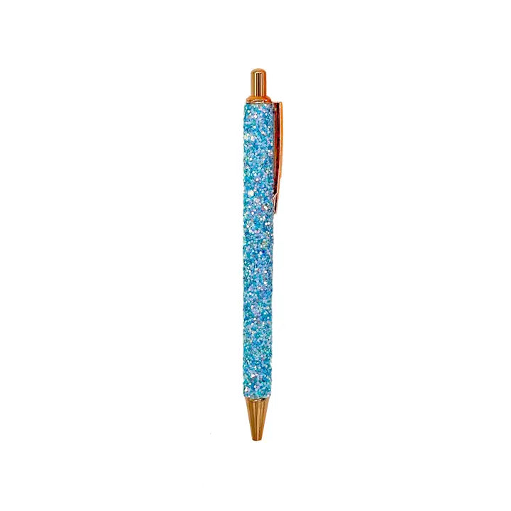 Chunky Glitter Pen Blue