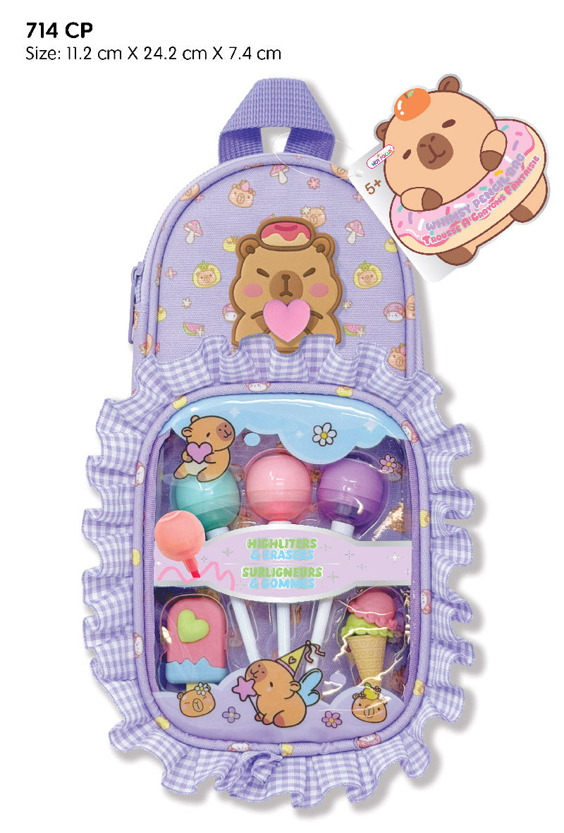 Whimsy Pencil Bag Capybara