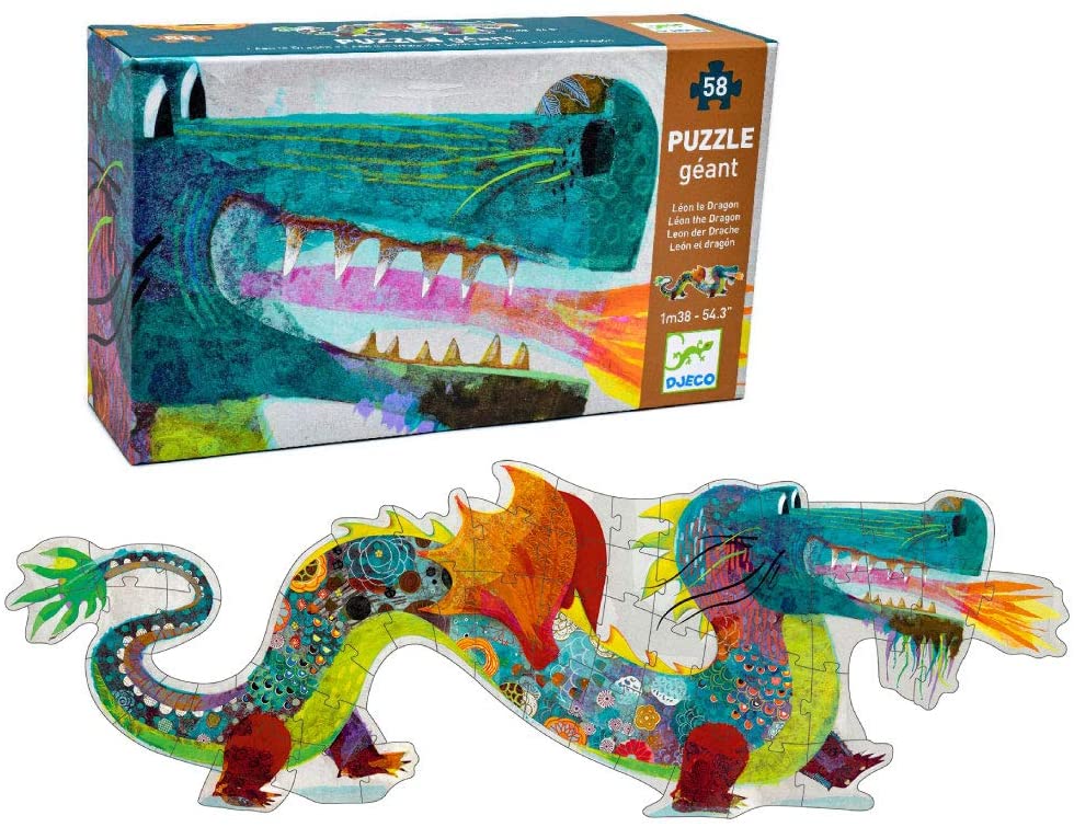 58 pc Leon the Dragon Floor Puz