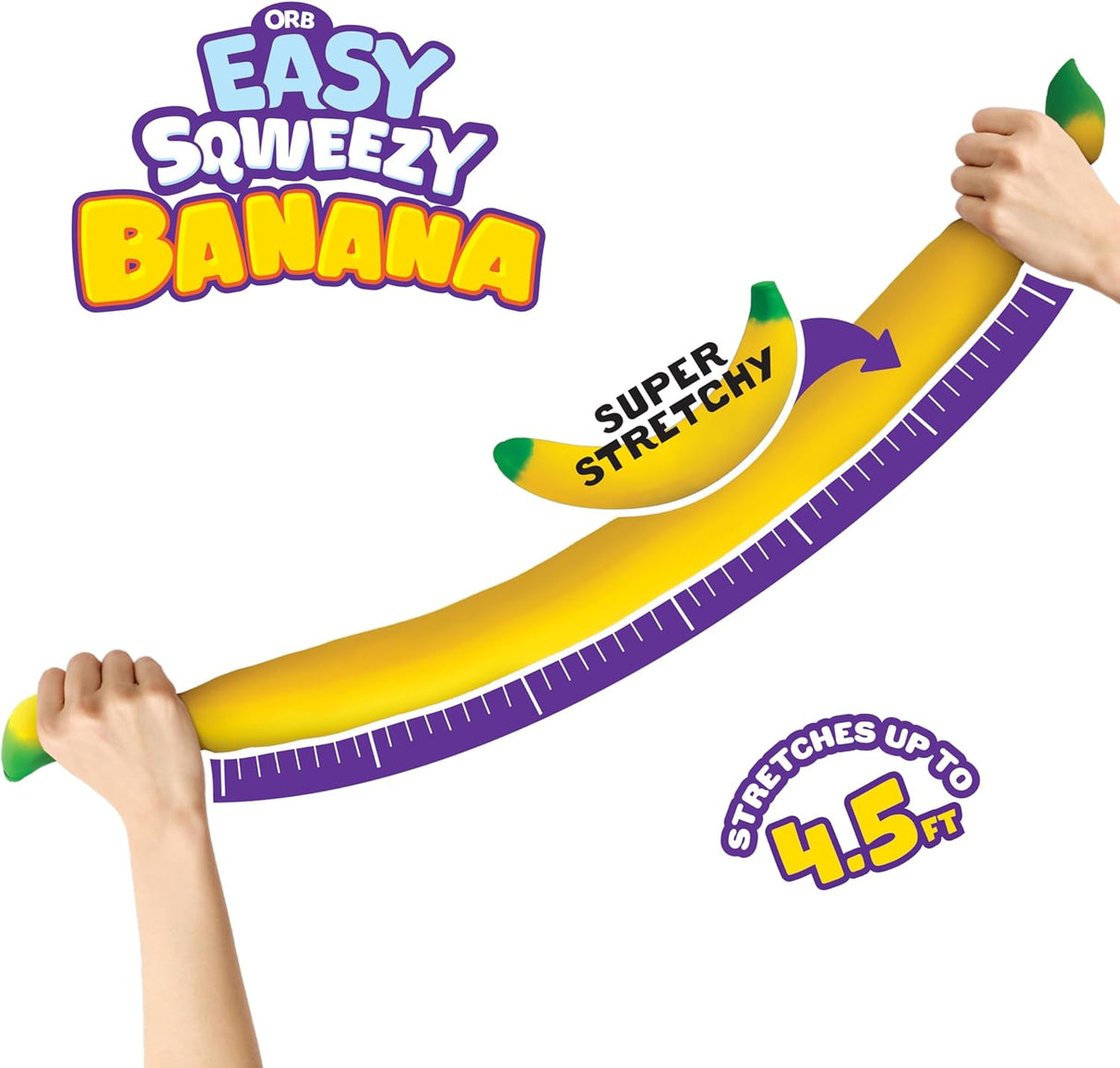 Jumbo Easy Sqweezy Stretchy Banana