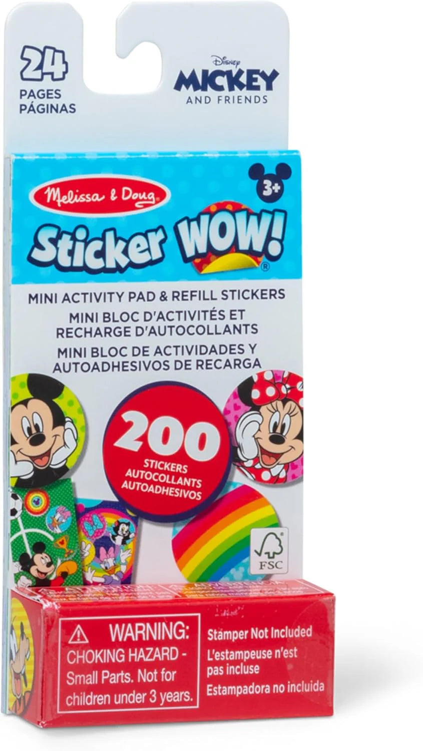 Mickey & Friends Mini Activity Pad & Refill Stickers