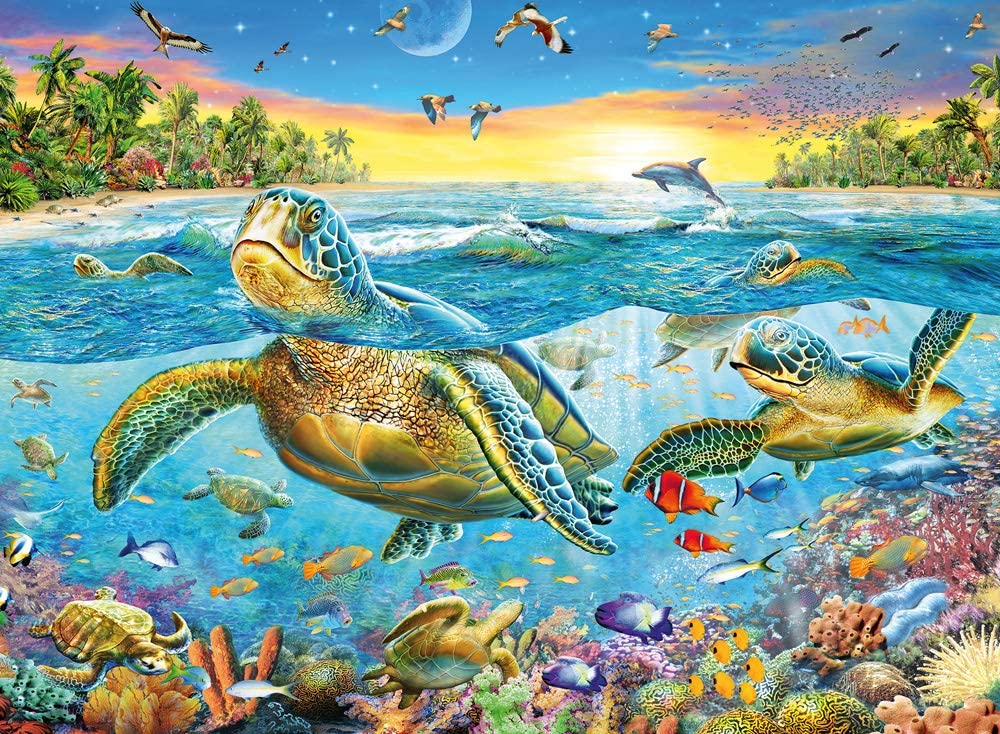 100 pc Swim with Sea Turtles