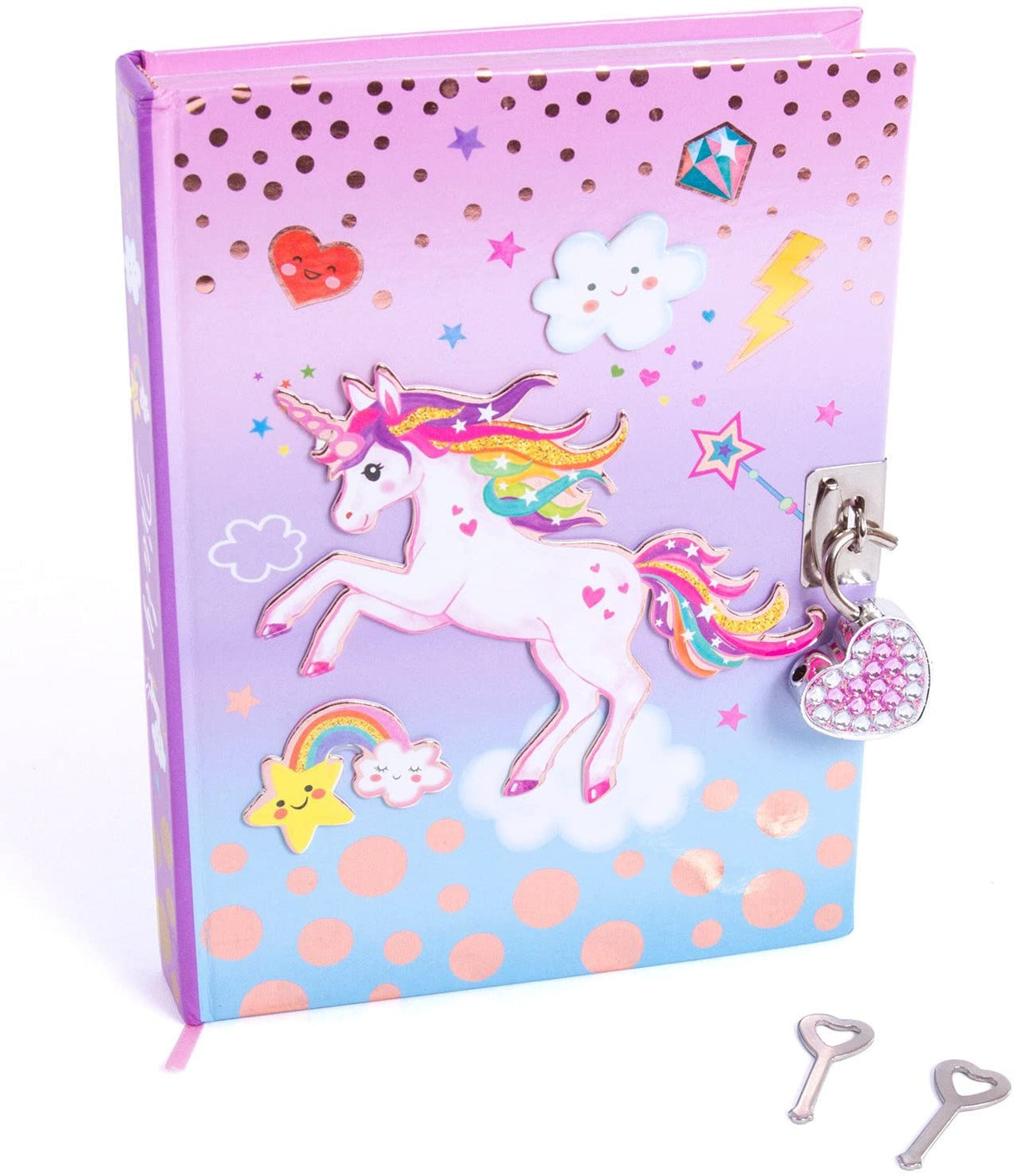 Diary with Lock & Keys Unicorn