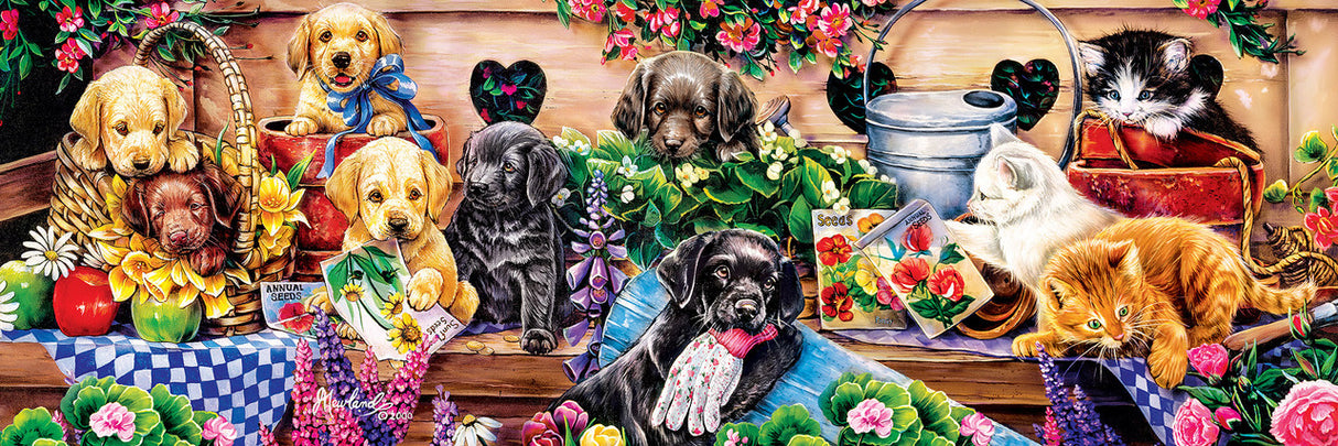 1000 pc Flower Box Playground Panoramic