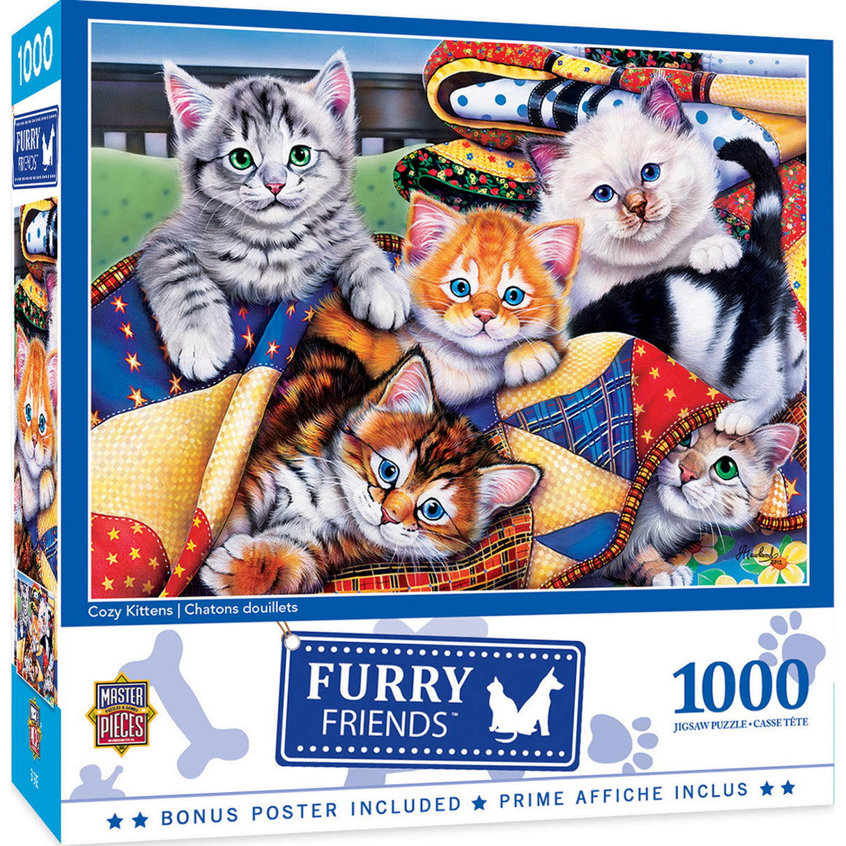 1000 pc Cozy Kittens Furry Friends