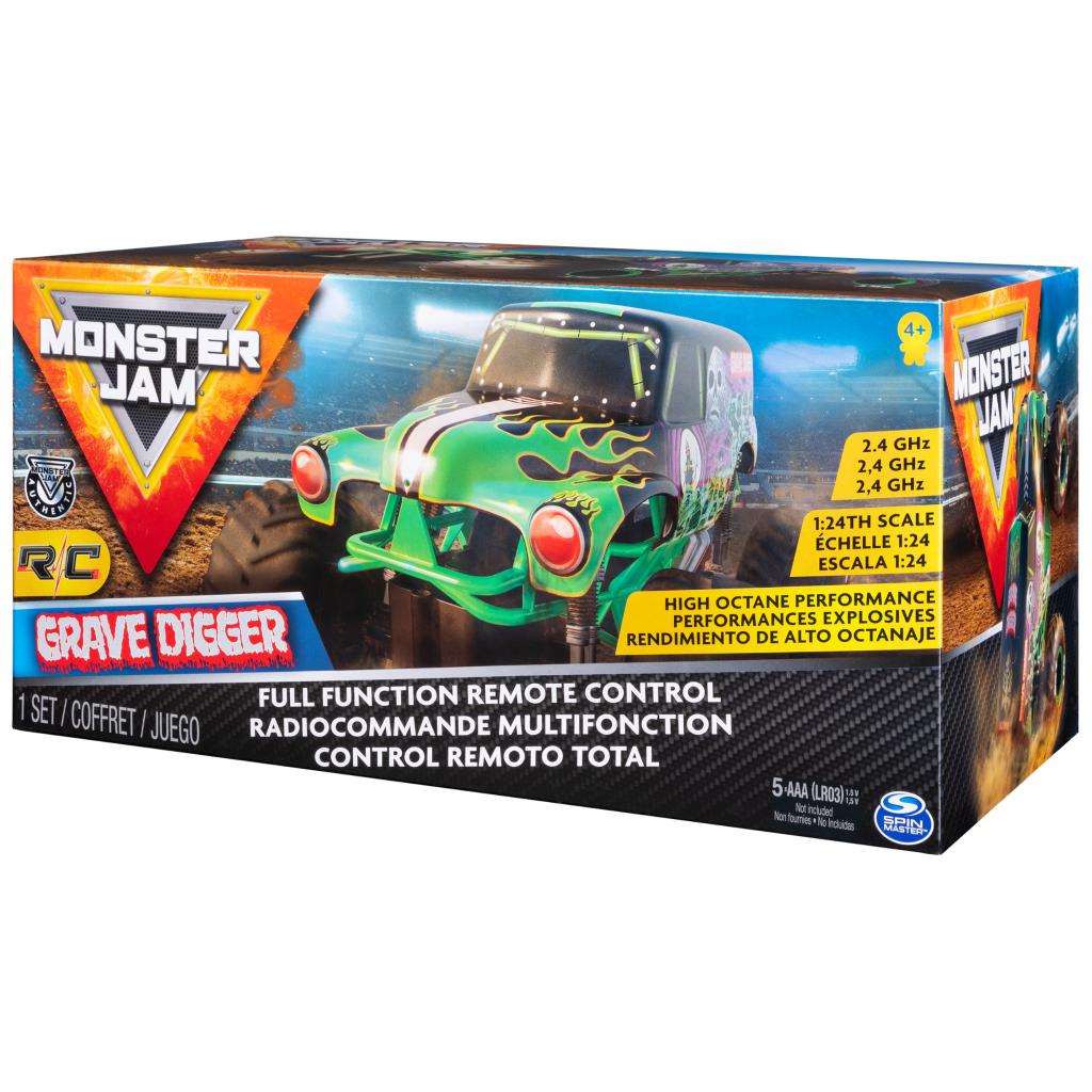 Monster Jam Remote Control Grave Digger 1/24 Scale Closed Box