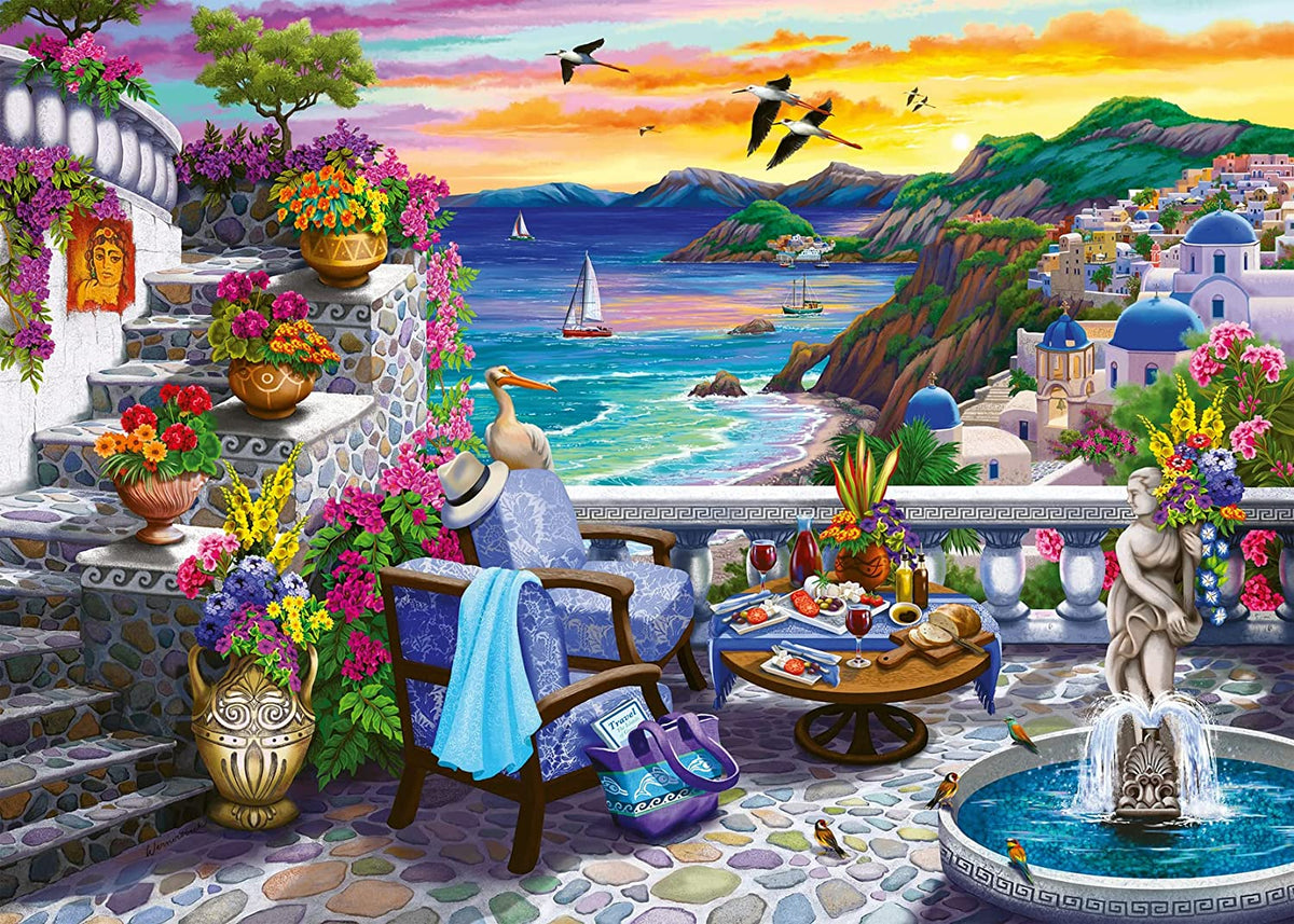300 pc Santorini Sunset